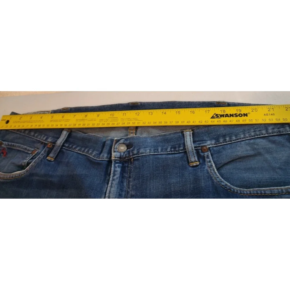 Polo Ralph Lauren Jeans Mens Size 46B x 30 Blue Hampton Straight Measure 44 X 25
